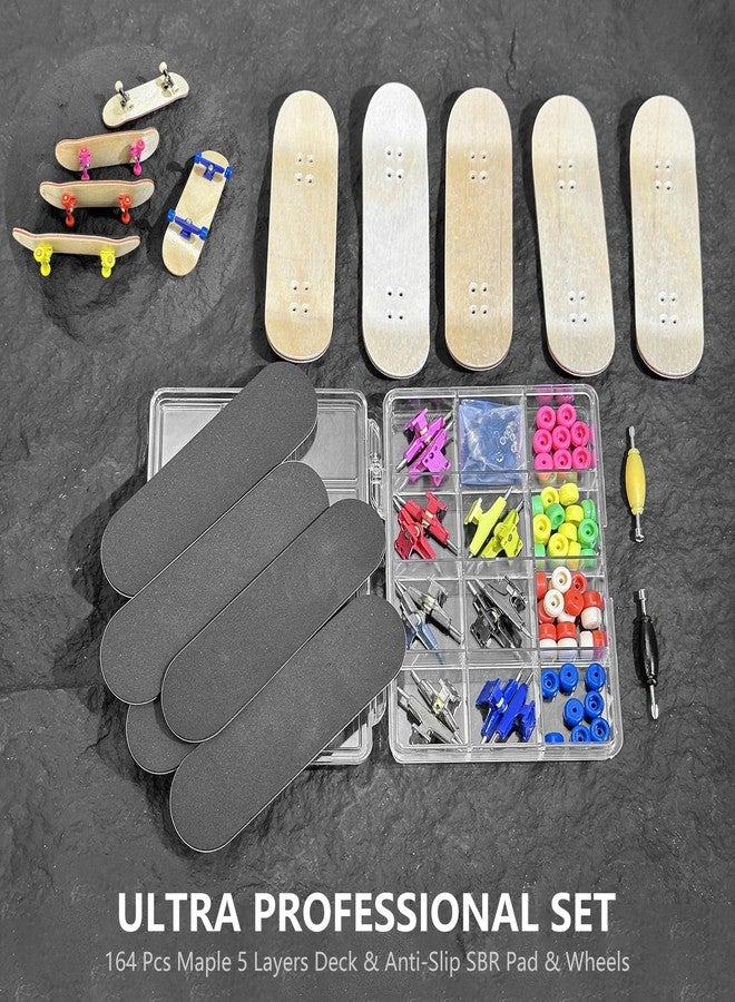 DisplayMore Premium Wooden Fingerboard Deck - Includes Prolific Foam Tape & Multicolour Wheels, The Classic - 30mm x 100mm - Pre-Drilled Holes Size (164PCS Finger Skateboard DIY Set) - Image 3
